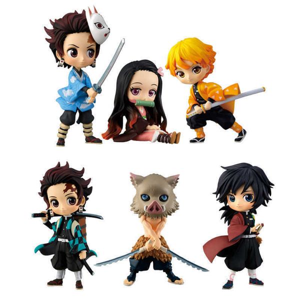huiya01 pvc devil's blade anime figure tanjirou nezuko zenitsu inosuke demon slayer action figure collectible model toys doll decoratio
huiya01 pvc devil's blade anime figure tanjirou nezuko zenitsu inosuke demon slayer action figure collectible model toys doll decoratio