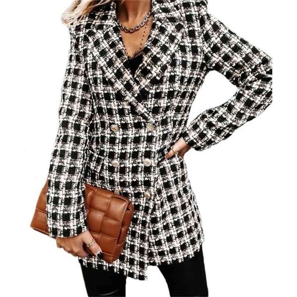 woolen coat women autumn winter fashion long sleeves suit collar double breasted slim mid length female lr1305 210531, Black
woolen coat women autumn winter fashion long sleeves suit collar double breasted slim mid length female lr1305 210531, Black