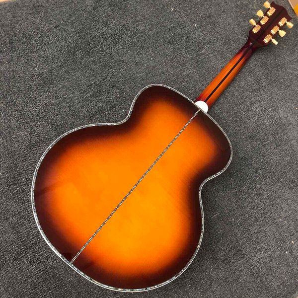 custom 43 inch gj200 jumbo acoustic guitar with abalone binding vintage tuner glossing cherry red color with 550a eq electronic pickup
custom 43 inch gj200 jumbo acoustic guitar with abalone binding vintage tuner glossing cherry red color with 550a eq electronic pickup