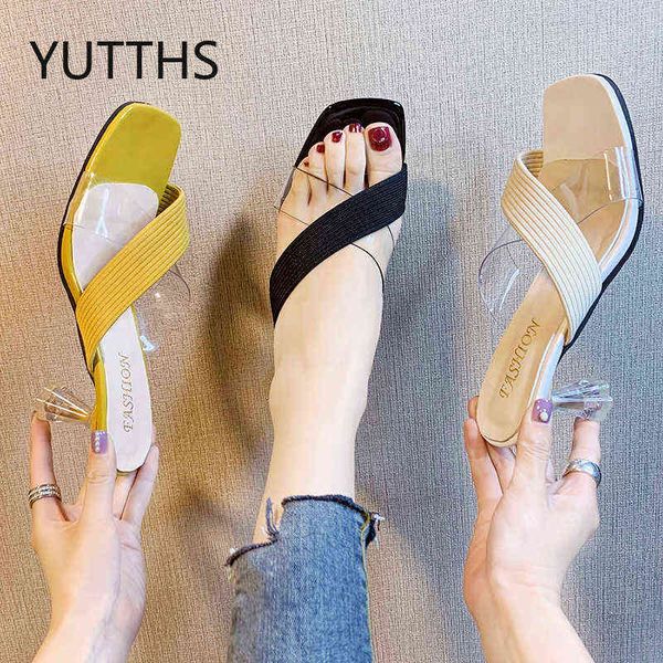 transparent high heels slippers women's 2022 summer new wine glass with middle-heeled square toe open-toe roman women's slippers, Black
transparent high heels slippers women's 2022 summer new wine glass with middle-heeled square toe open-toe roman women's slippers, Black