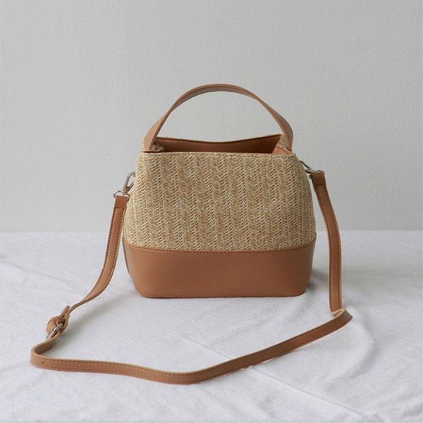 evening bags fashion female crossbody shoulder designer women's summer beach straw woven + pu handbag luxury bucket bag
evening bags fashion female crossbody shoulder designer women's summer beach straw woven + pu handbag luxury bucket bag