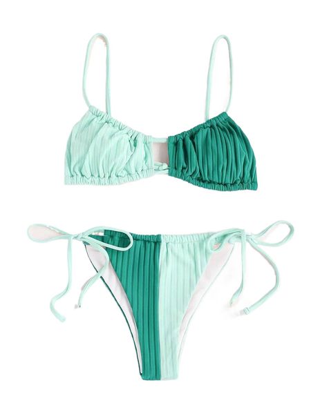 two tone cut out tie side bikini swimsuit 07ld#, White;black
two tone cut out tie side bikini swimsuit 07ld#, White;black