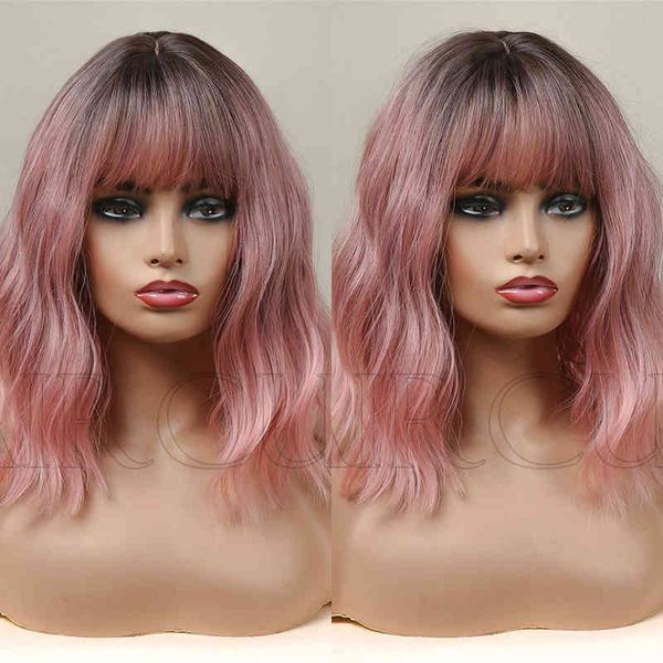 synthetic wigs new product in 2022 fashion dyed black gradient pink shoulder length short curly wigs for daily use 220530
synthetic wigs new product in 2022 fashion dyed black gradient pink shoulder length short curly wigs for daily use 220530