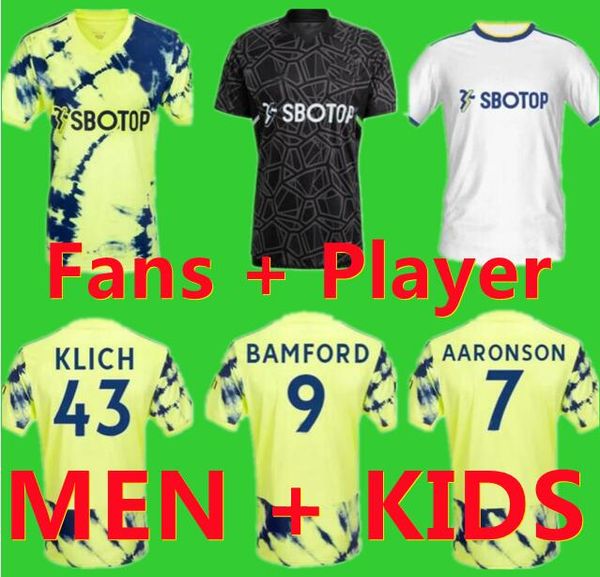 22 23 bamford home away soccer jerseys raphinha harrison blue shirt 2022 2023 leeds unitedes james meslier uniforms men kids kit football sh, Black;yellow
22 23 bamford home away soccer jerseys raphinha harrison blue shirt 2022 2023 leeds unitedes james meslier uniforms men kids kit football sh, Black;yellow