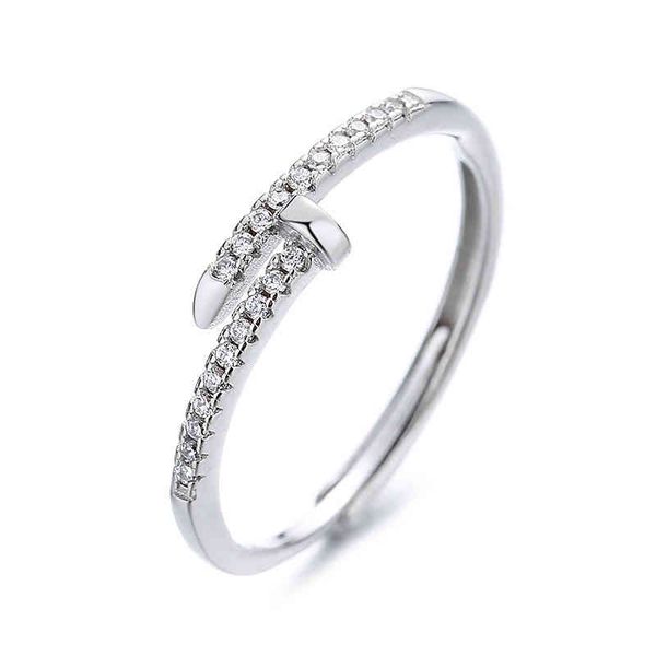 ts3y t family small nail ring female fashion personality light luxury exquisite ring ins fashion niche design simple index finger ring, Silver
ts3y t family small nail ring female fashion personality light luxury exquisite ring ins fashion niche design simple index finger ring, Silver