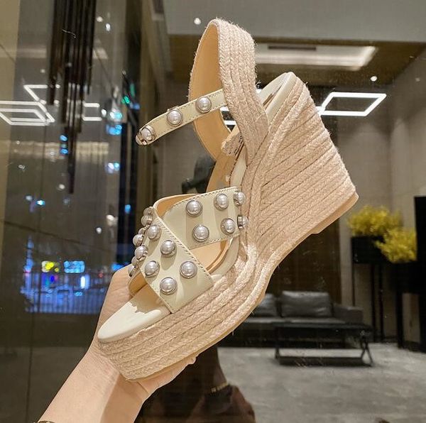 fashion pearl woven slippers, twine woven sandals, summer lame heels, fashion shoes for women 9.5cm, Black
fashion pearl woven slippers, twine woven sandals, summer lame heels, fashion shoes for women 9.5cm, Black