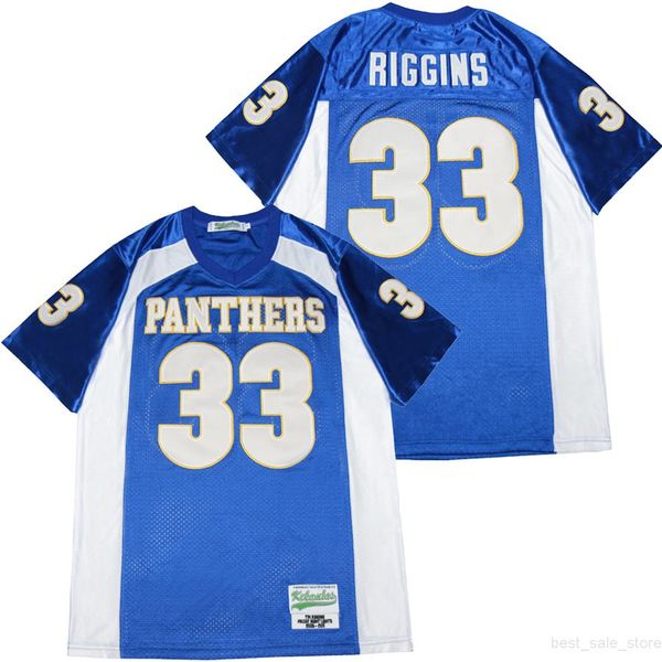 men movie friday night lights panthers 33 riggins indigo jersey football team color blue embroidery and sewing hiphop breathable for sport f, Black
men movie friday night lights panthers 33 riggins indigo jersey football team color blue embroidery and sewing hiphop breathable for sport f, Black