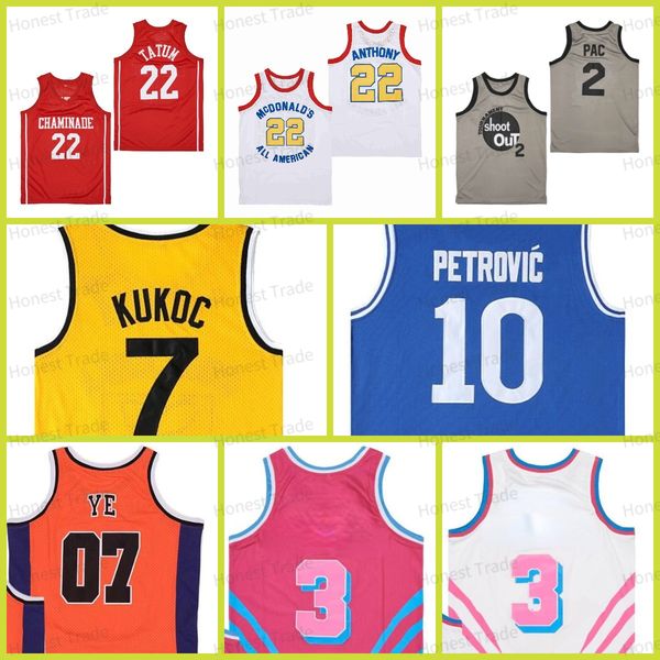 retro movie basketball tatum 22# carmelo anthony 2 pac 3 pink 07 ye biggie smalls 72 kukoc jersey 7 petrovic red white orange mens retro jer, Black;red
retro movie basketball tatum 22# carmelo anthony 2 pac 3 pink 07 ye biggie smalls 72 kukoc jersey 7 petrovic red white orange mens retro jer, Black;red