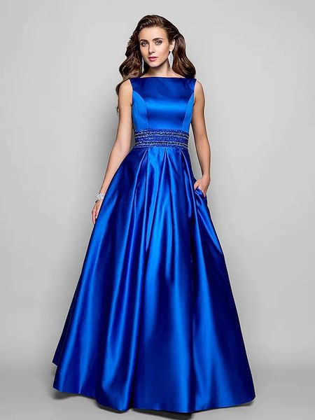 royal blue engagement evening dress 2022 boat neck sleeveless floor length satin beading prom party gown robe de soiree vestido de festa lon, Black;red
royal blue engagement evening dress 2022 boat neck sleeveless floor length satin beading prom party gown robe de soiree vestido de festa lon, Black;red