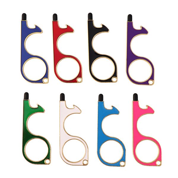 metal safety touchless door opener press elevator tool stylus key hook portable bottle openers hands tools keychain 52 colors new arrival, Blue
metal safety touchless door opener press elevator tool stylus key hook portable bottle openers hands tools keychain 52 colors new arrival, Blue
