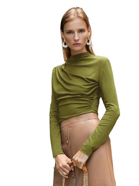 motf premium viscose draped t-shirt 82vq#, White
motf premium viscose draped t-shirt 82vq#, White