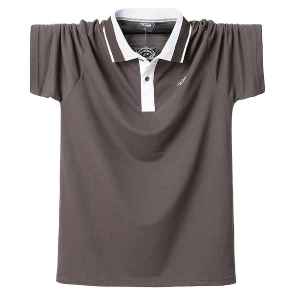 men polo shirt mens stripe polo shirts summer casual cotton short sleeves shirt homme 5xl plus size business work men tees 210308, White;black
men polo shirt mens stripe polo shirts summer casual cotton short sleeves shirt homme 5xl plus size business work men tees 210308, White;black