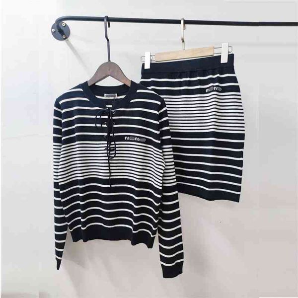 women's knits & tees * u home spring and summer color contrast stripe knitted semi open chest lace up skirt suit women phk9, White
women's knits & tees * u home spring and summer color contrast stripe knitted semi open chest lace up skirt suit women phk9, White
