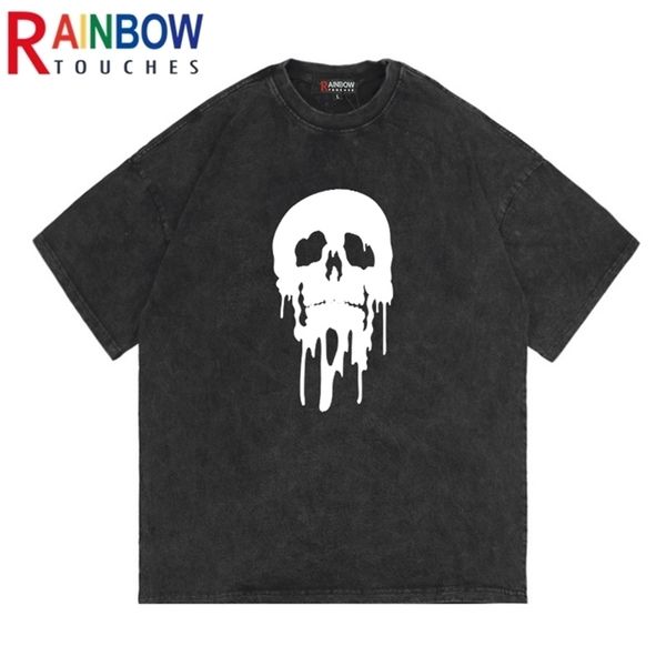 t shirt rainbowtouches washed vintage uniseks high street pola tengkorak hitam pria oversize fashion kaus grafis 220610, White;black
t shirt rainbowtouches washed vintage uniseks high street pola tengkorak hitam pria oversize fashion kaus grafis 220610, White;black