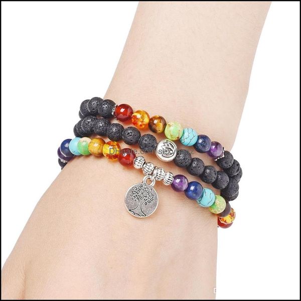 beaded strands bracelets jewelry 6mm lava rock stone 7 chakra healing crystal beads meditation bracelet with tree of life charm support fba, Black
beaded strands bracelets jewelry 6mm lava rock stone 7 chakra healing crystal beads meditation bracelet with tree of life charm support fba, Black