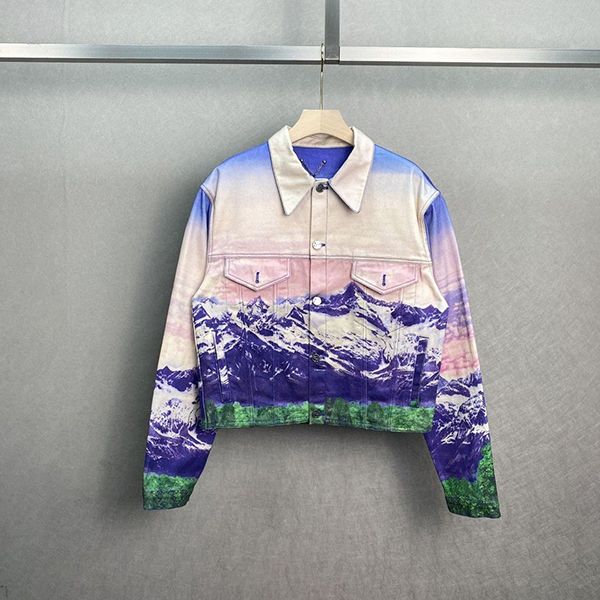 2022 landscape printed cowboy jacket men and women fashion snow moutain jackets cotton fashion 1v, Black;brown
2022 landscape printed cowboy jacket men and women fashion snow moutain jackets cotton fashion 1v, Black;brown