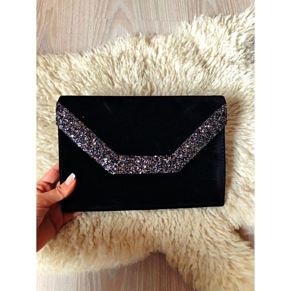 evening bags black suede sequin portfolio season modern design luxury chain strap sequins detail elegant wedding party women's handbage
evening bags black suede sequin portfolio season modern design luxury chain strap sequins detail elegant wedding party women's handbage