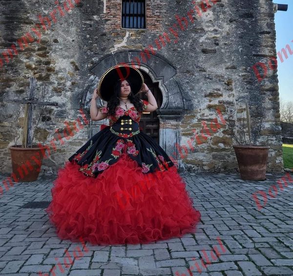 2022 new red and black 3d floral flowers ball gown quinceanera dresses plus size puffy off the shoulder mexican xv party prom formal dress v, Blue;red
2022 new red and black 3d floral flowers ball gown quinceanera dresses plus size puffy off the shoulder mexican xv party prom formal dress v, Blue;red