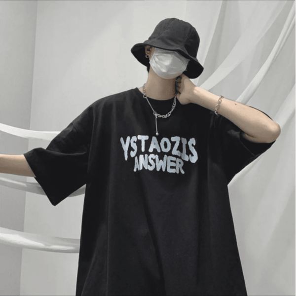 man t-shirts hip hop oversized clothing summer man casual short sleeve loose cotton luxury men's t shirt 0615, White;black
man t-shirts hip hop oversized clothing summer man casual short sleeve loose cotton luxury men's t shirt 0615, White;black