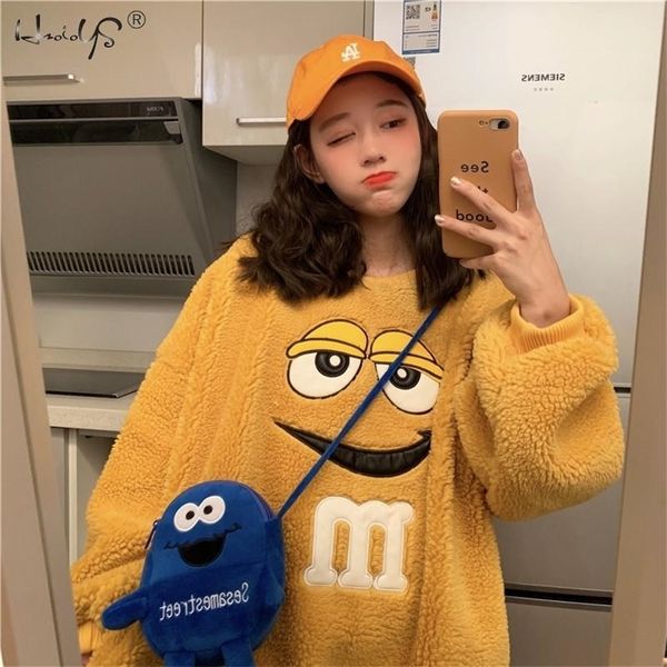 women fashion hoodie pullover coats warm fleece fur streetwear coat plush loose coat female casual autumn coat outerwear 201203, Black
women fashion hoodie pullover coats warm fleece fur streetwear coat plush loose coat female casual autumn coat outerwear 201203, Black