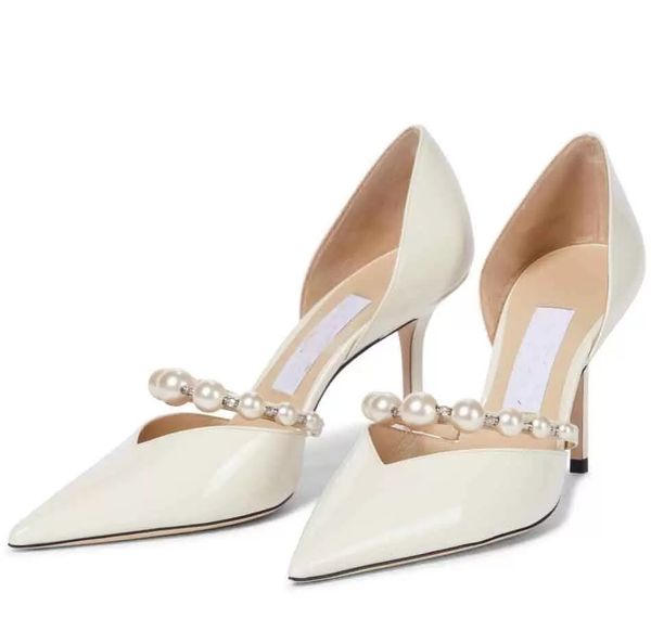 elegant aurelie patent leather sandals nude black white pointy-toe pearls embellished pumps bridal wedding dress high heels with box,eu35-43
elegant aurelie patent leather sandals nude black white pointy-toe pearls embellished pumps bridal wedding dress high heels with box,eu35-43