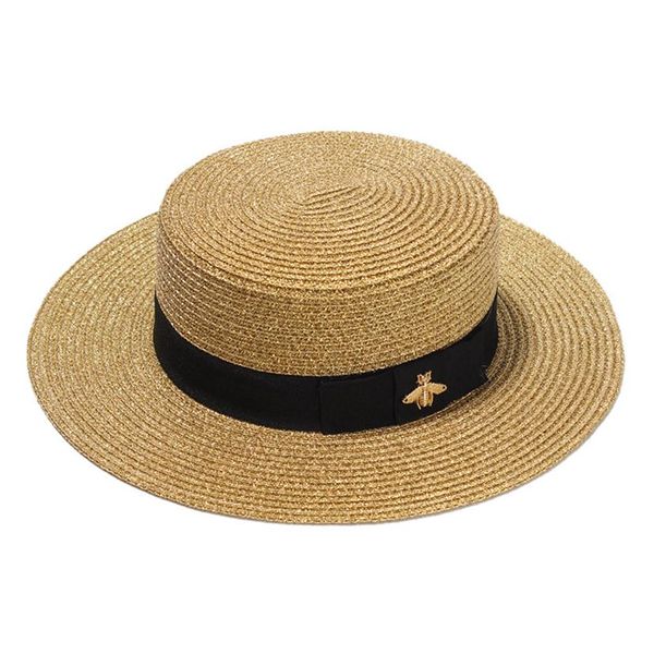 fashion woven wide brimmed gold metal bee fashion wide straw cap parent child flat visor women straw hat stingy brim hats high294h, Blue;gray
fashion woven wide brimmed gold metal bee fashion wide straw cap parent child flat visor women straw hat stingy brim hats high294h, Blue;gray