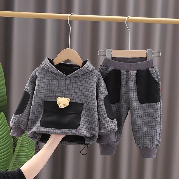 clothing sets autumn and winter baby cartoon bear long sleeve suit boys girls plush warm two-piece children's sweater zipper shirtcloth, White
clothing sets autumn and winter baby cartoon bear long sleeve suit boys girls plush warm two-piece children's sweater zipper shirtcloth, White