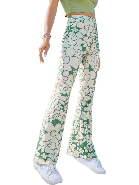 romwe y2k revival floral print high waist flare leg pants 71sr#, Black;white
romwe y2k revival floral print high waist flare leg pants 71sr#, Black;white