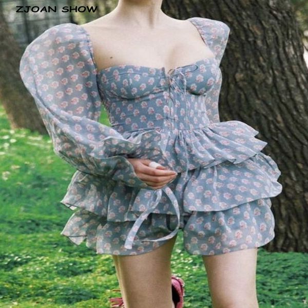 women cross bandage green floral print flare long sleeve dress 3 layer wood ears ruffles hem cake mini holiday robe 220520, Black;gray
women cross bandage green floral print flare long sleeve dress 3 layer wood ears ruffles hem cake mini holiday robe 220520, Black;gray