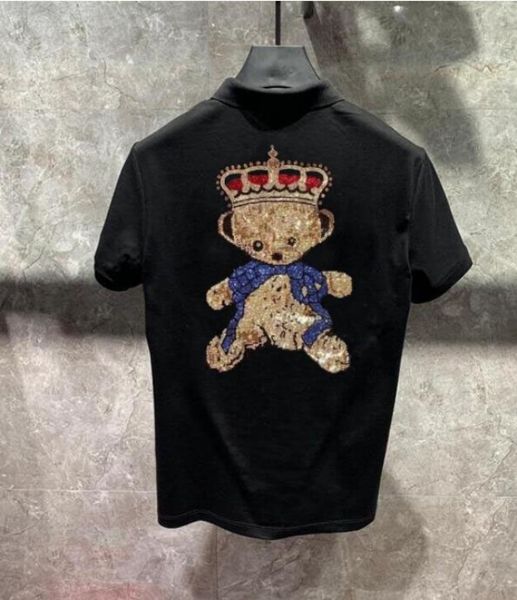2022 new polo shirt casual short sleeve fashion lovely luxury high-end pattern rhinestone polo brand, White;black
2022 new polo shirt casual short sleeve fashion lovely luxury high-end pattern rhinestone polo brand, White;black