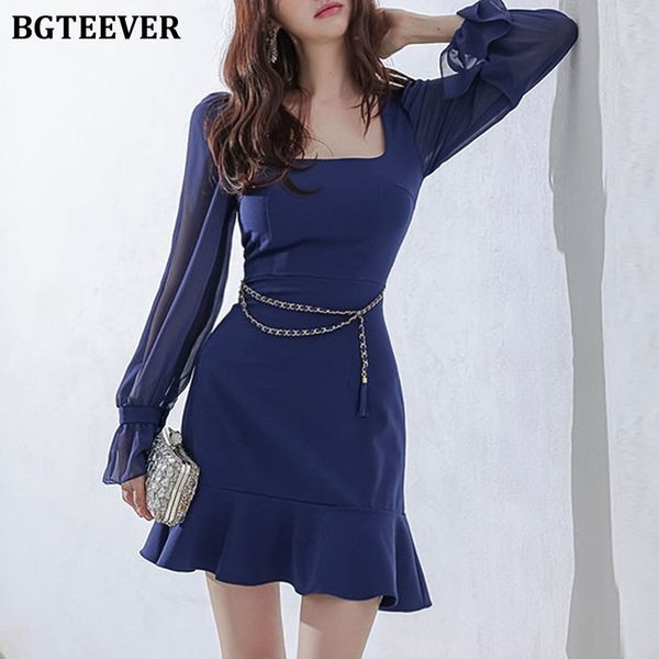 elegant square collar women chiffon mini dress long sleeve slim waist female mermaid dress 2022 spring ladies vestidos, Black;gray
elegant square collar women chiffon mini dress long sleeve slim waist female mermaid dress 2022 spring ladies vestidos, Black;gray