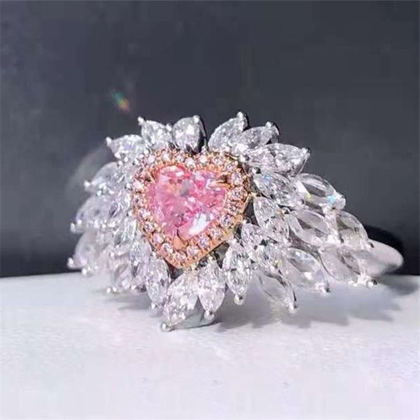 cluster rings milan girl micro-studded zircon love heart-shaped pink diamond ring simple fashion temperament wedding party jewelry, Golden;silver
cluster rings milan girl micro-studded zircon love heart-shaped pink diamond ring simple fashion temperament wedding party jewelry, Golden;silver