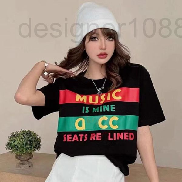 women's t-shirt designer gu22 summer new lettered co branded short sleeve t-shirt xcb3, White
women's t-shirt designer gu22 summer new lettered co branded short sleeve t-shirt xcb3, White
