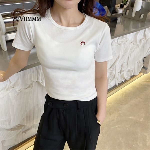 t-shirt female spring and summer white slim temperament round neck short sleeve bottomed shirt half sleeve woman clothes 220514
t-shirt female spring and summer white slim temperament round neck short sleeve bottomed shirt half sleeve woman clothes 220514
