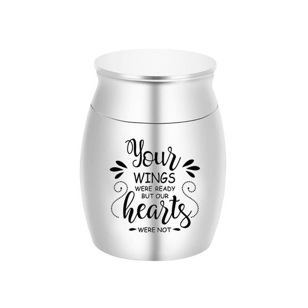 30x40mm engraving pendant text cremation urns memorial urn for human pet ashes dog cat funeral casket keepsake - your wings were ready, Silver
30x40mm engraving pendant text cremation urns memorial urn for human pet ashes dog cat funeral casket keepsake - your wings were ready, Silver
