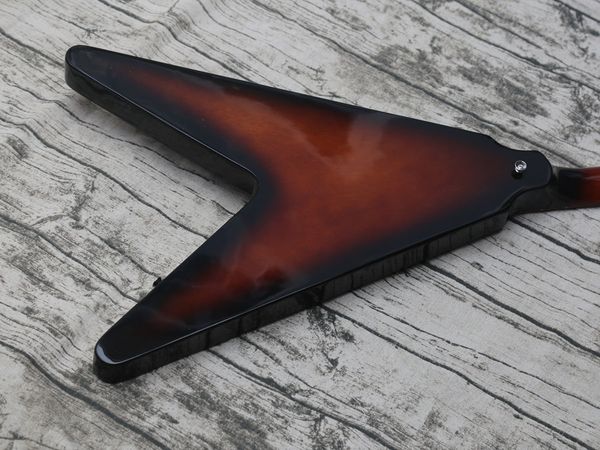 vintage burst 70s v electric guitar viabrato mahogany body
vintage burst 70s v electric guitar viabrato mahogany body