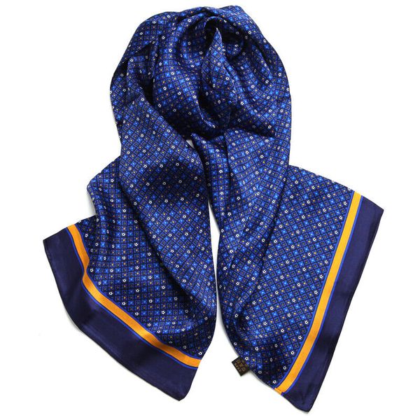 men's 100% silk scarf double layer long neckerchief cravat, Blue;gray
men's 100% silk scarf double layer long neckerchief cravat, Blue;gray