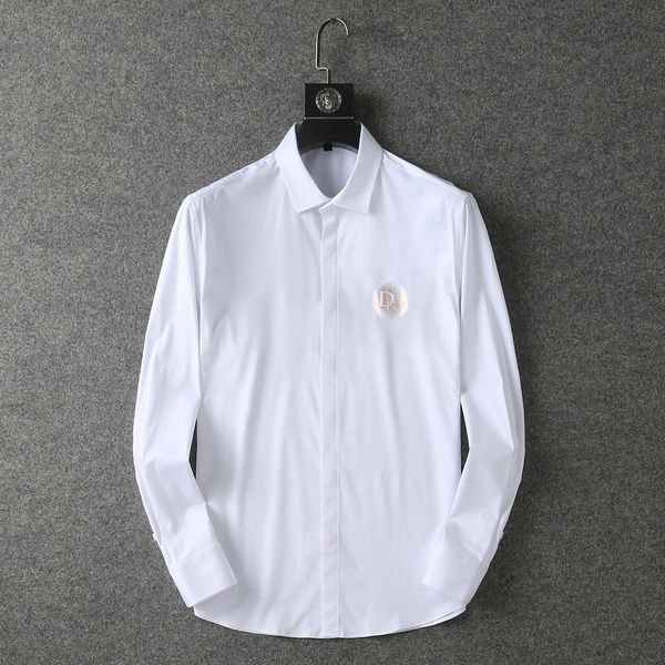 2022 men casual shirts luxury slim silk t-shirts long sleeves formal business clothing black white 2 colors size -xxxl, White;black
2022 men casual shirts luxury slim silk t-shirts long sleeves formal business clothing black white 2 colors size -xxxl, White;black