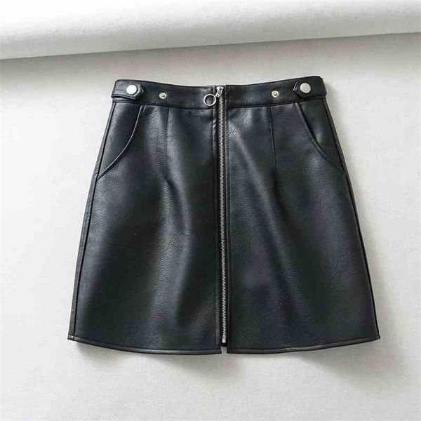 ies black faux leather mini skirts front zipper high waist skirts korean style streetwear winter clothes 210331
ies black faux leather mini skirts front zipper high waist skirts korean style streetwear winter clothes 210331