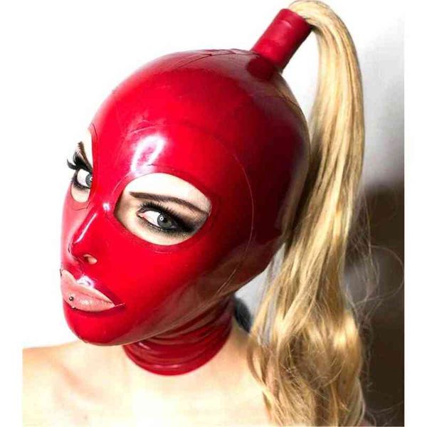 exotic lingerie handmade red latex hoods with blond wig tress ponytail cekc club wear fetish costumes costomize size xsxxl l, Red;black
exotic lingerie handmade red latex hoods with blond wig tress ponytail cekc club wear fetish costumes costomize size xsxxl l, Red;black