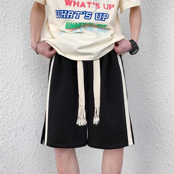 privathinker mens wide woven rope shorts sports s large size striped oversized fashion male short pants summer trousers 220618, White;black
privathinker mens wide woven rope shorts sports s large size striped oversized fashion male short pants summer trousers 220618, White;black