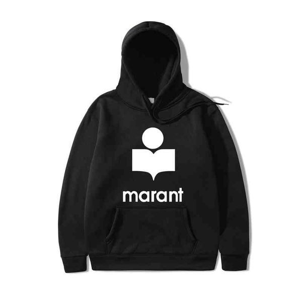 autumn and winter new men's women's marant letter fleece printed leisure long sleeve sweater, Black
autumn and winter new men's women's marant letter fleece printed leisure long sleeve sweater, Black