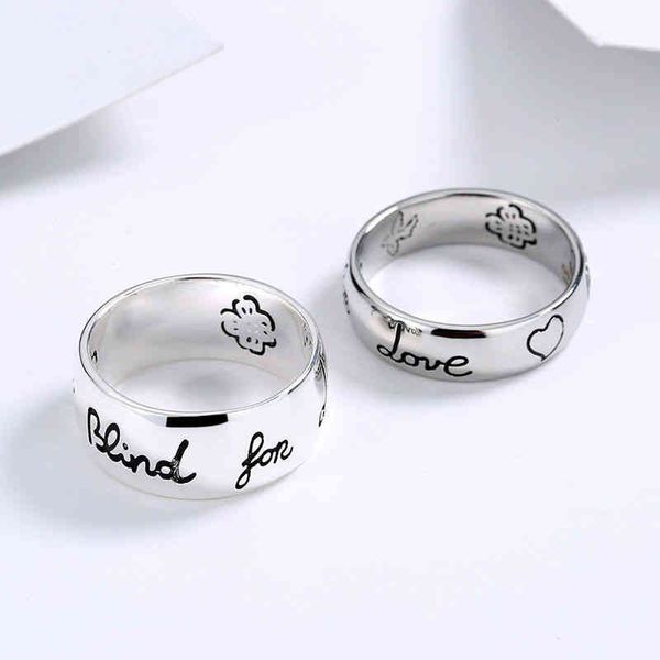 couple ring love fearless silver heart flower and bird letter men's and women's ring
couple ring love fearless silver heart flower and bird letter men's and women's ring