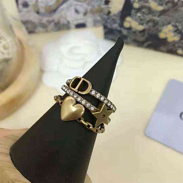 50% off online high-end version letter three in one female light luxury fashion love star pair ring, Silver
50% off online high-end version letter three in one female light luxury fashion love star pair ring, Silver