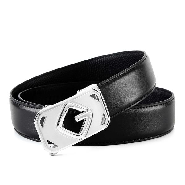 3.5 men's stainless steel automatic belt men design leather casual business fashion versatile automatics belts buckle, Black;brown
3.5 men's stainless steel automatic belt men design leather casual business fashion versatile automatics belts buckle, Black;brown