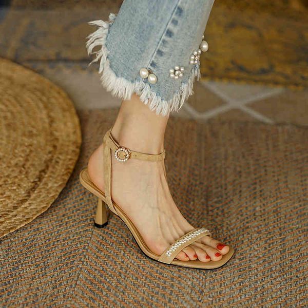 sandals french pearl feminine sandals summer leaky toe with simple thin heels fkn5, Black
sandals french pearl feminine sandals summer leaky toe with simple thin heels fkn5, Black