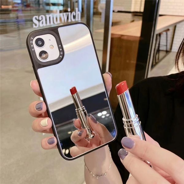 fashion designer ins mirror cases for iphone 14 13 12 11 pro max 8 7 plus x xs max xr se2 case full view shockproof phone cover funda coque