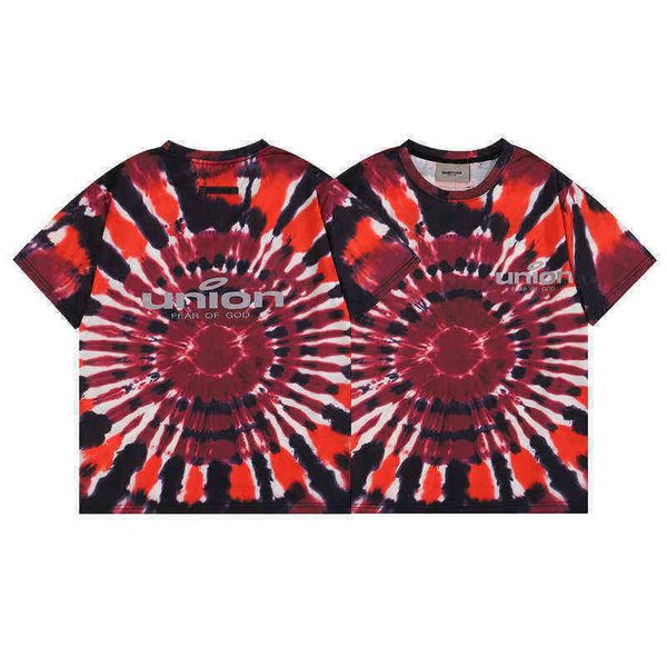 2022 summer essential fog branded colorful tie dyed short sleeve men's women's couple's t shirts cross sports dunks short sle, White;black
2022 summer essential fog branded colorful tie dyed short sleeve men's women's couple's t shirts cross sports dunks short sle, White;black