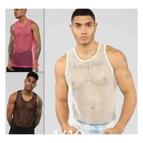european and american men's fashion mh hollow out breathable thin sports 2022 summer new camisole, White
european and american men's fashion mh hollow out breathable thin sports 2022 summer new camisole, White