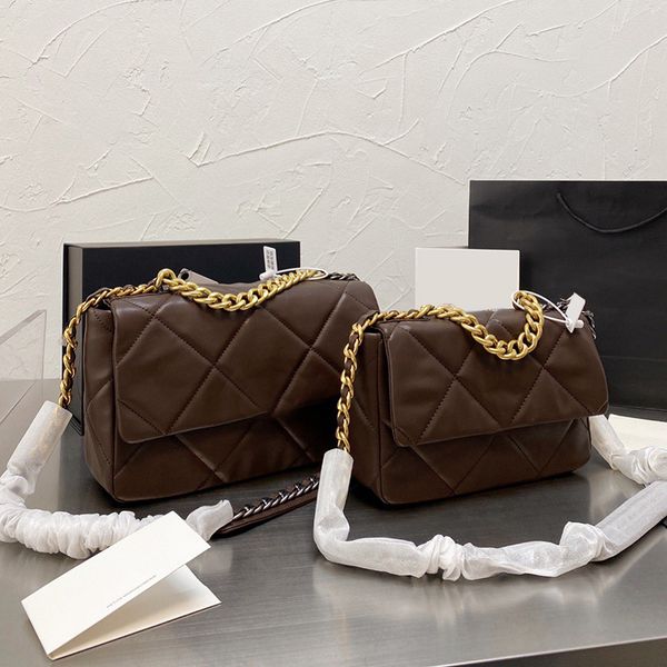 2022 19 series coffee brown bags classic flap jumbo medium fashion france women lambskin leather famous luxury designer handbags 25c/30c
2022 19 series coffee brown bags classic flap jumbo medium fashion france women lambskin leather famous luxury designer handbags 25c/30c